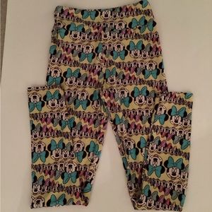 Lularoe DISNEY Tween Size Leggings Minnie Mouse